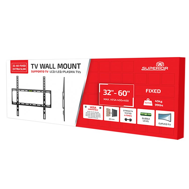SUPERIOR FIXED EXTRA SLIM Βάση Τοίχου 32"-55" 188-0042