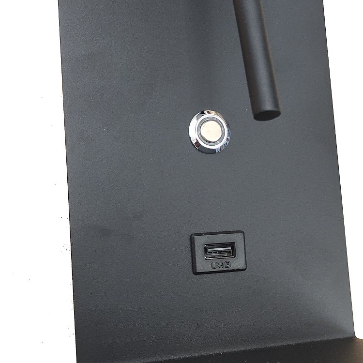 Φωτιστικό Τοίχου Led 3W 3000K Μαύρο 12x16.5x22.5cm DB-LM-0022
