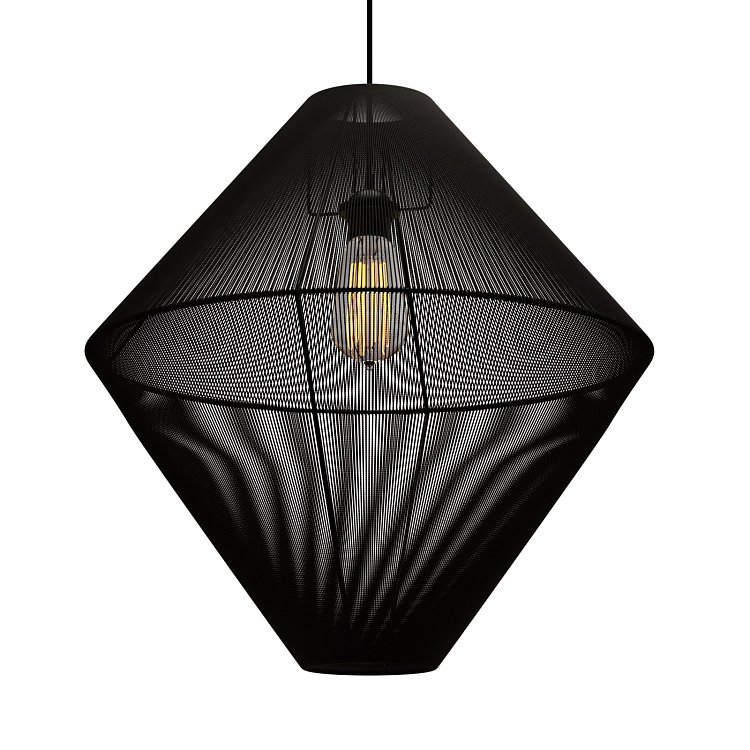 Κρεμαστό Μονόφωτο Φωτιστικό 805 Ε27 Φ50x130cm MEC-80550BLACK
