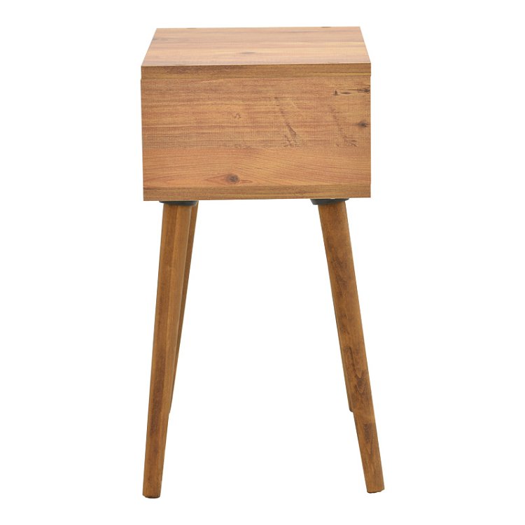 Κομοδίνο Hank pakoworld σε φυσική απόχρωση 45x30x60εκ 197-000307
