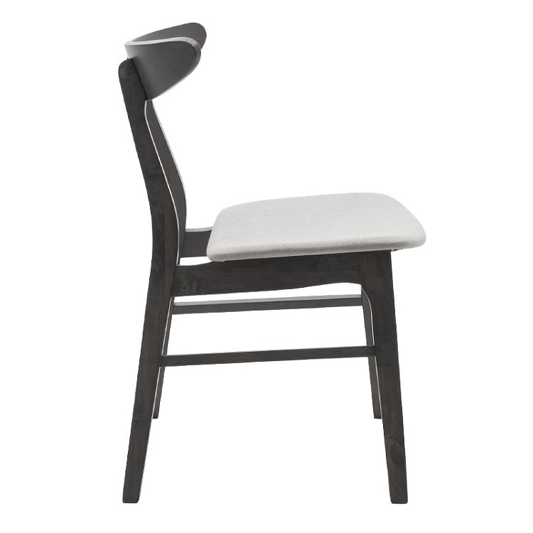 Tραπεζαρία Benson - Orlean pakoworld σετ 5τμχ rustic grey-ύφασμα γκρι 120x75x75εκ 200-000185