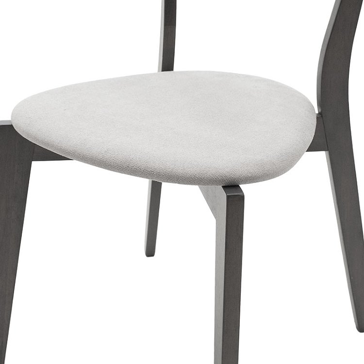 Tραπεζαρία Benson - Toto pakoworld σετ 7τμχ rustic grey - ύφασμα γκρι 150x90x75εκ 200-000193