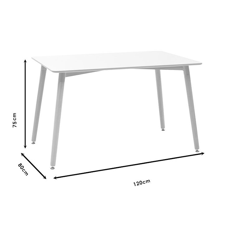 Τραπεζαρία Natali-Gaston pakoworld σετ 5τεμ μαύρο-φυσικό 120x80x76εκ 200-000694