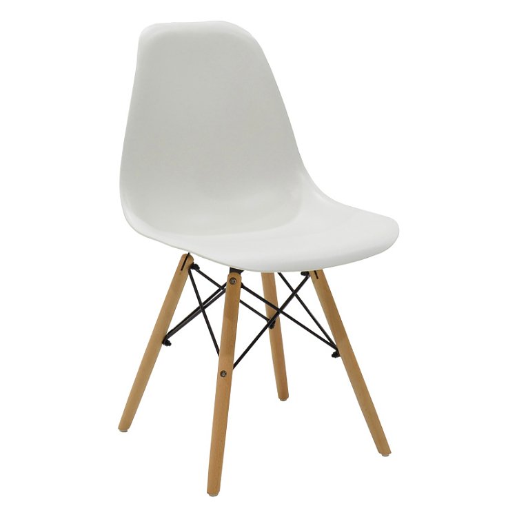 Τραπεζαρία Julita-Balou pakoworld σετ 5τεμ pp-mdf λευκo Φ100x73εκ 200-001006