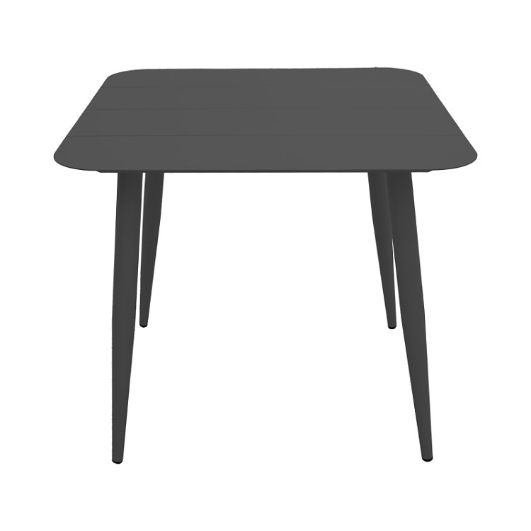 Τραπεζαρία Heven Vista pakoworld σετ 5τεμ μαύρο αλουμίνιο 80x80x72εκ 200-001598