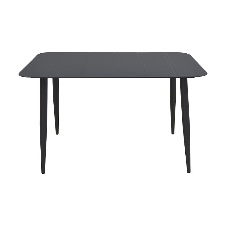 Τραπεζαρία Heven Vista pakoworld σετ 5τεμ μαύρο αλουμίνιο 120x70x72εκ 200-001599