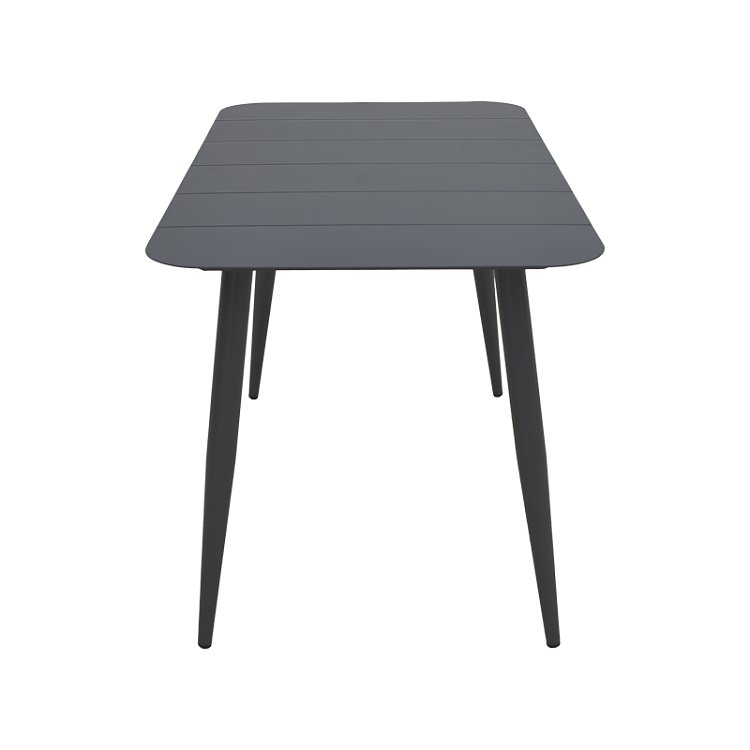Τραπεζαρία Heven Vista pakoworld σετ 5τεμ μαύρο αλουμίνιο 120x70x72εκ 200-001599