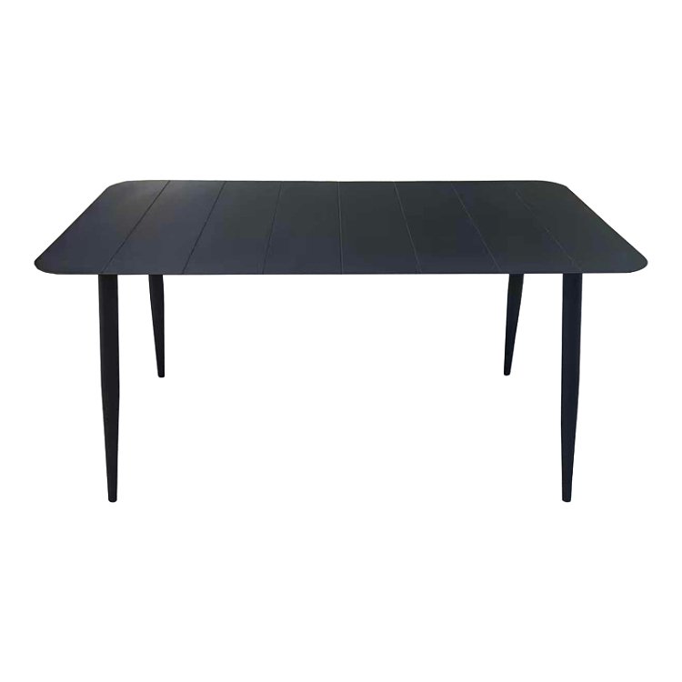Τραπεζαρία Heven Vista pakoworld σετ 7τεμ μαύρο αλουμίνιο 150x80x72εκ 200-001602