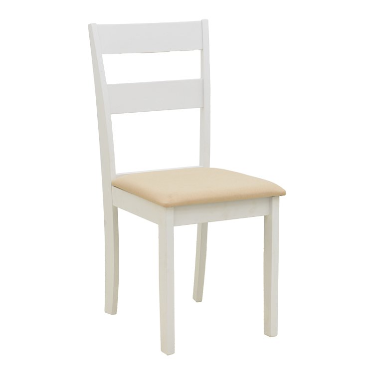 Τραπεζαρία Dallan Lars pakoworld 5τεμ λευκό rubberwood Φ100(+38)x100x75εκ 200-001709