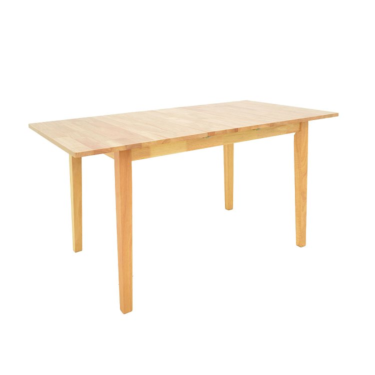 Τραπεζαρία Dallan Country pakoworld 7τεμ σε φυσική απόχρωση rubberwood 120-150x80x74εκ 200-001712