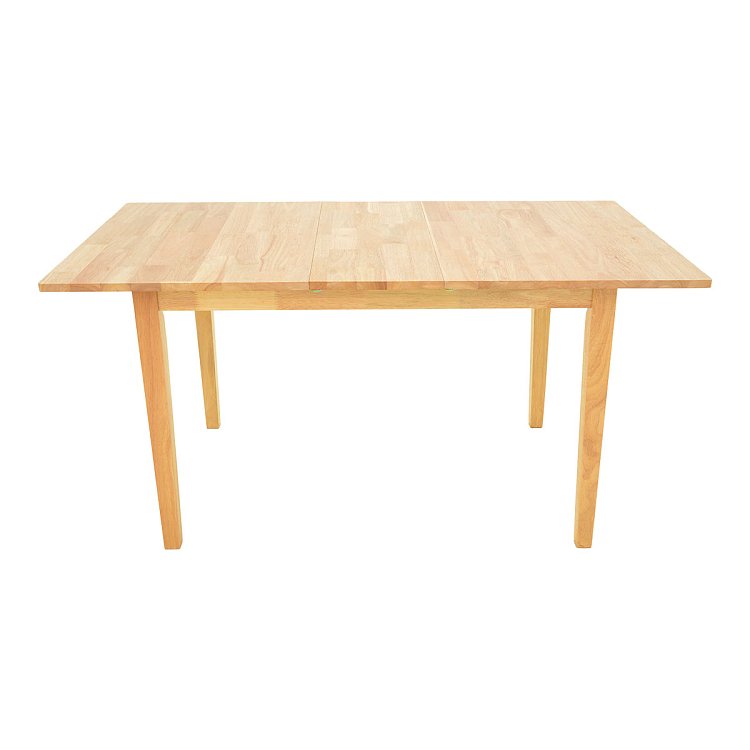 Τραπεζαρία Dallan Country pakoworld 7τεμ σε φυσική απόχρωση rubberwood 120-150x80x74εκ 200-001712