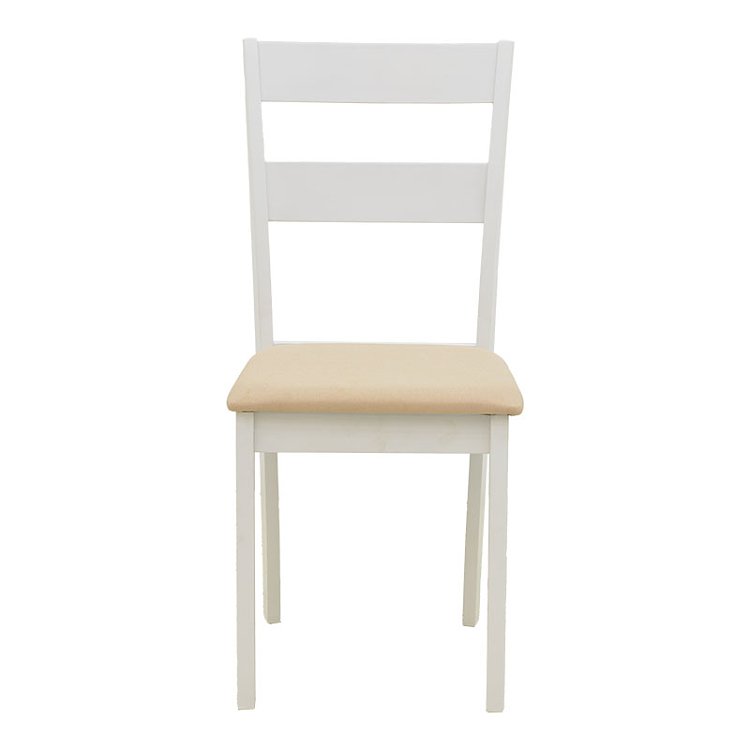 Τραπεζαρία Dallan Mabor pakoworld 5τεμ λευκό rubberwood 120-150x80x73,8εκ 200-001713