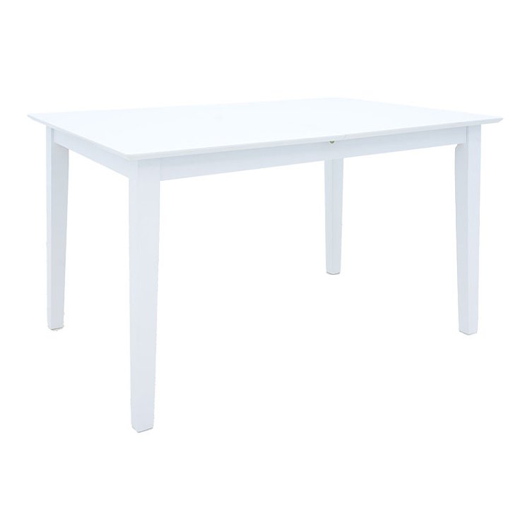 Τραπεζαρία Dallan Mabor pakoworld 5τεμ λευκό rubberwood 120-150x80x73,8εκ 200-001713