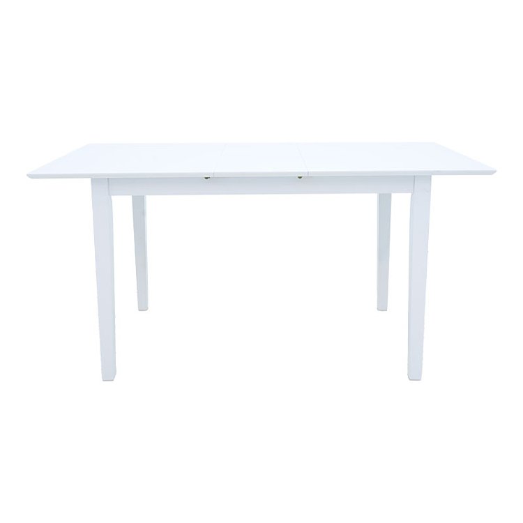 Τραπεζαρία Dallan Mabor pakoworld 7τεμ λευκό rubberwood 120-150x80x73,8εκ 200-001714