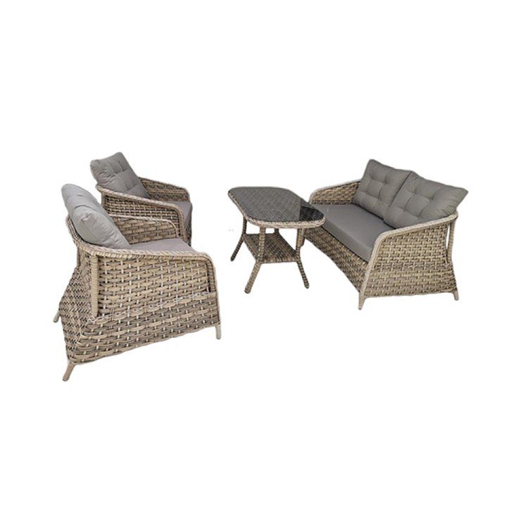 Σαλόνι Κήπου σετ 4τμχ wicker-rattan Hannah 200-02-018