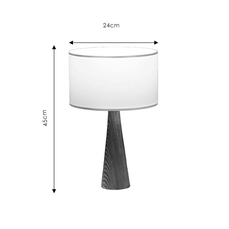 Επιτραπέζιο φωτιστικό Kalito pakoworld ivory-καφέ Φ24x45εκ 202-000112