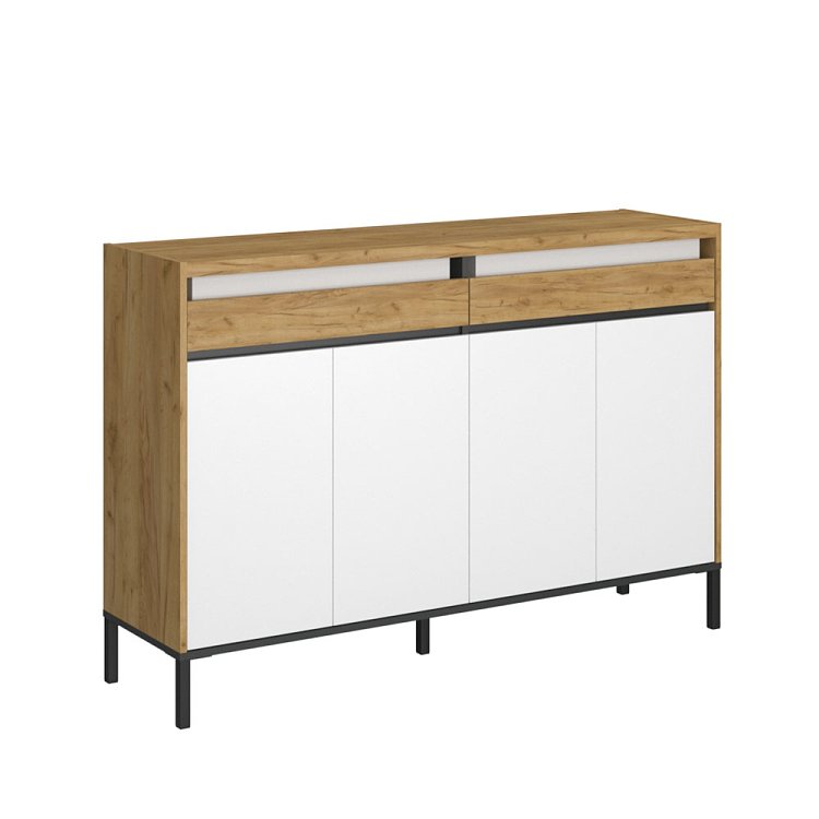 Μπουφές Palmor Χρυσό Δρυς-Λευκό 150x40x101cm TO-PALMOR4D2S