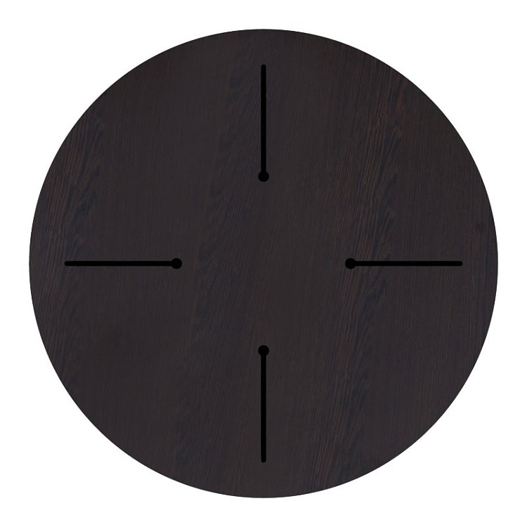 Επιφάνεια τραπεζιού Portico pakoworld HPL wenge Φ60εκ πάχους 12mm 215-000013