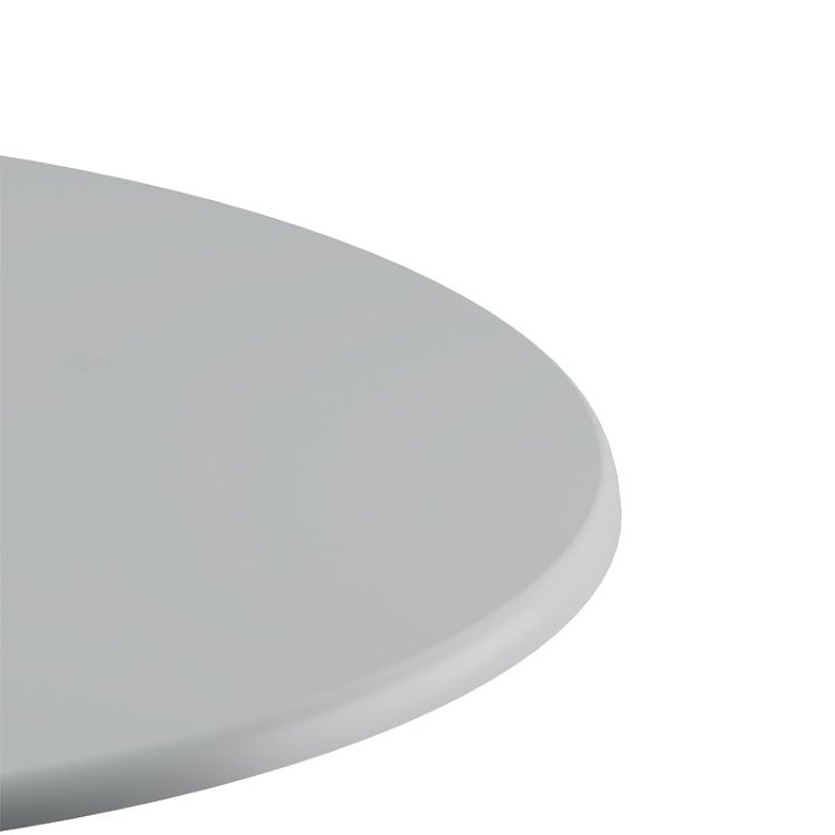 Επιφάνεια τραπεζιού Skyline pakoworld Werzalit ivory Φ60εκ πάχους 25mm 215-000015