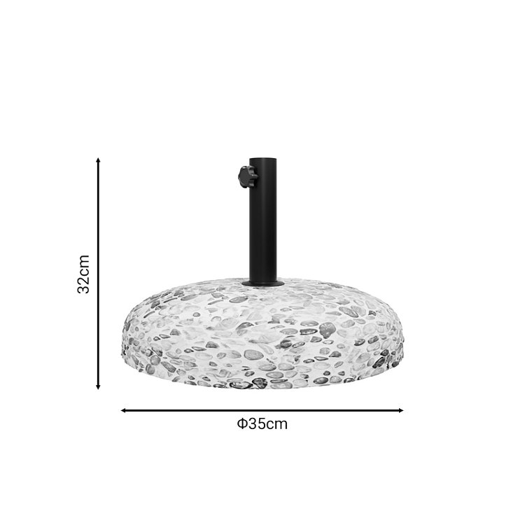 Βάση ομπρέλας Nimbus pakoworld τσιμέντο ψηφιδωτή 15kg Φ35εκ 218-000020