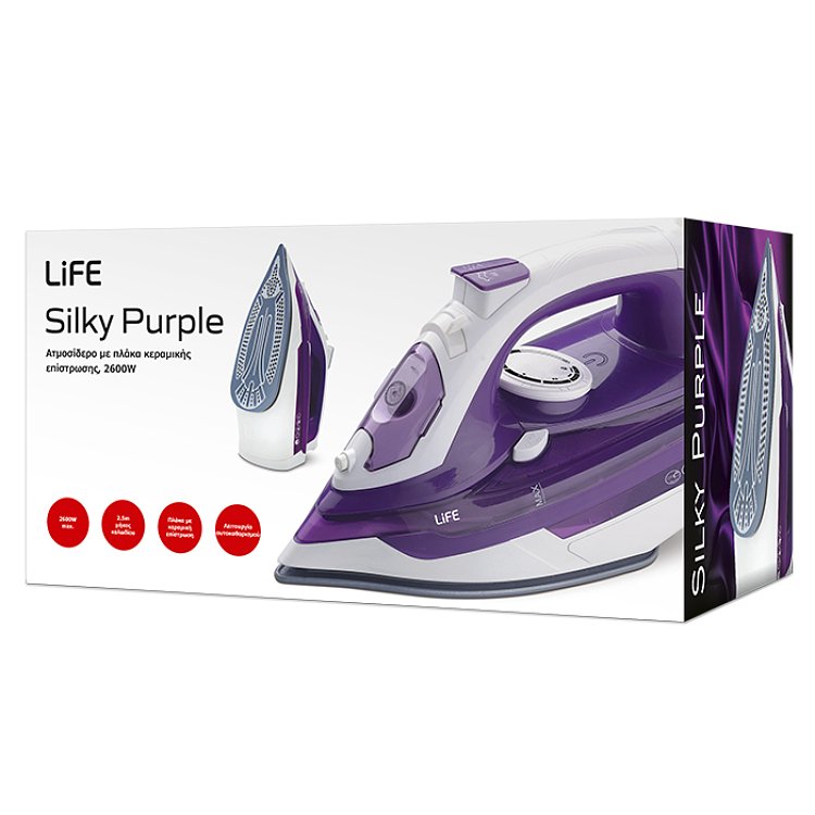 Life Silky Purple 221-0092 Σίδερο Ατμού Μωβ 2400W