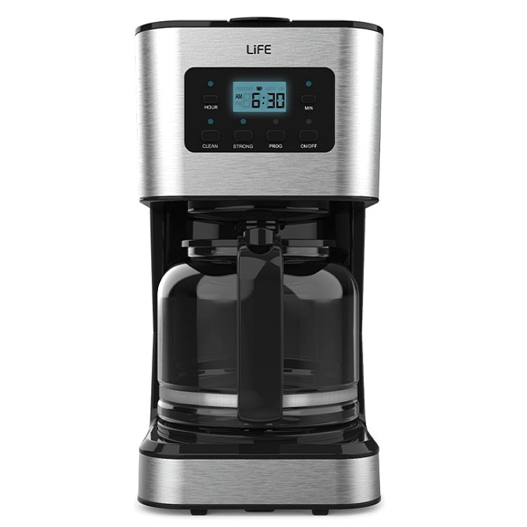 LIFE CM-200 Καφετιέρα Φίλτρου Μαύρη 221-0093