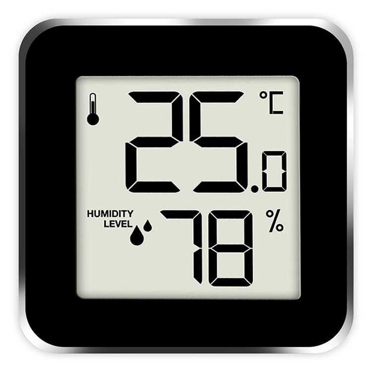 Life Alu Mini 221-0118 Ψηφιακό Θερμόμετρο Υγρόμετρο Αλουμίνιο