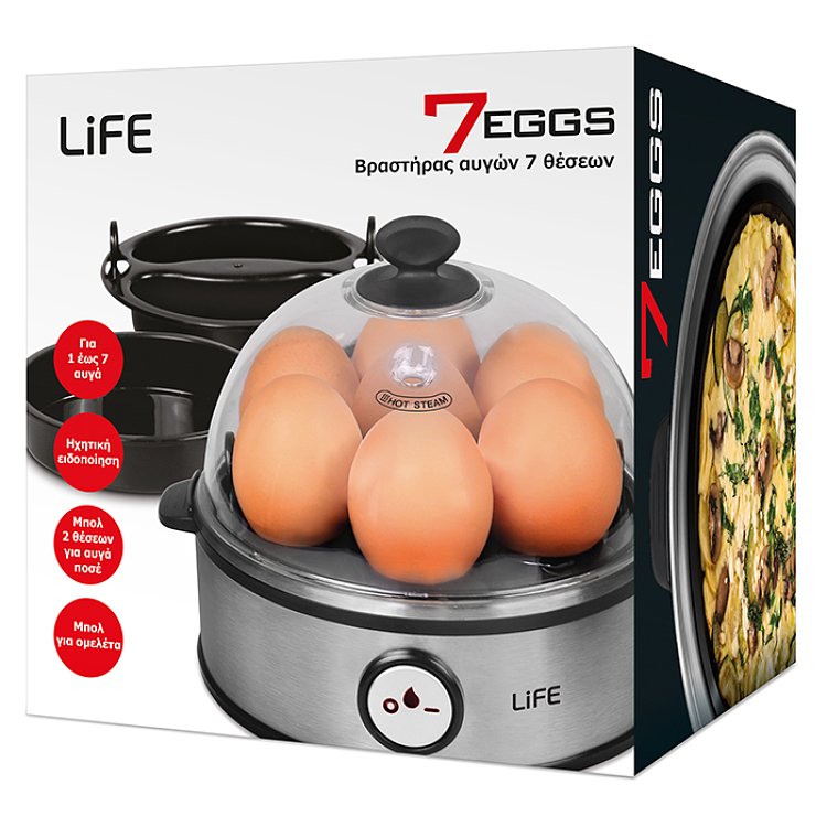 LIFE 7EGGS Βραστήρας Αυγών 7 Θέσεων 221-0125