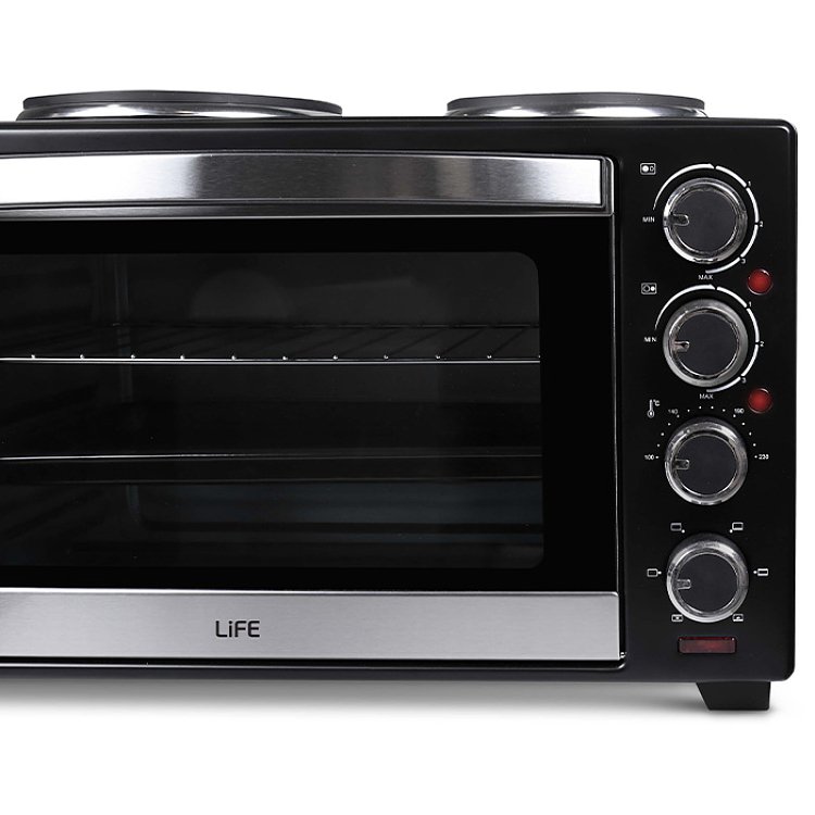 LIFE KOUZINAKI 302 Ηλεκτρικό Φουρνάκι με 2 Εστίες 30lt 3200W 221-0153