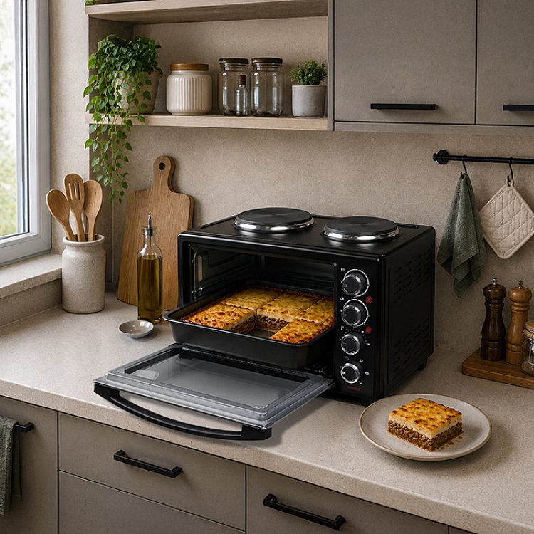 LIFE KOUZINAKI 302 Ηλεκτρικό Φουρνάκι με 2 Εστίες 30lt 3200W 221-0153