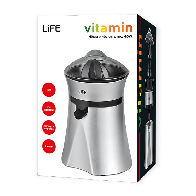 LIFE VITAMIN Ηλεκτρικός Στίφτης Λευκός 40W 221-0158