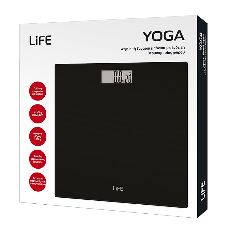 Ψηφιακή Ζυγαριά Μπάνιου Life Yoga 221-0180