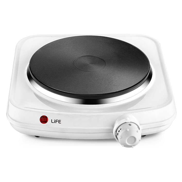 Life Perfect Cook Ηλεκτρική Εστία Λευκό 1500W 221-0184