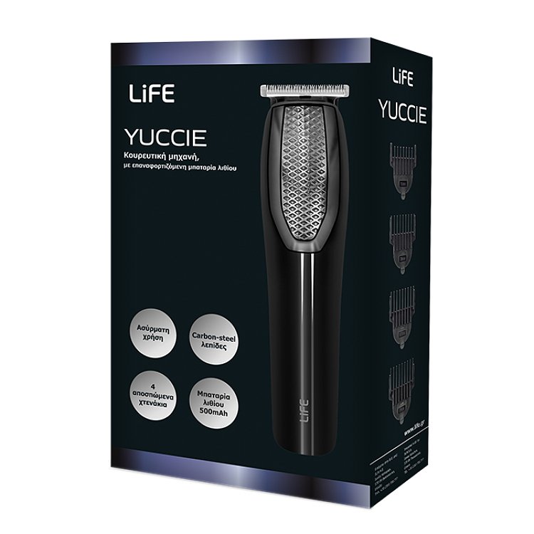 LIFE YUCCIE Κουρευτική Μηχανή Μαύρο 221-0209