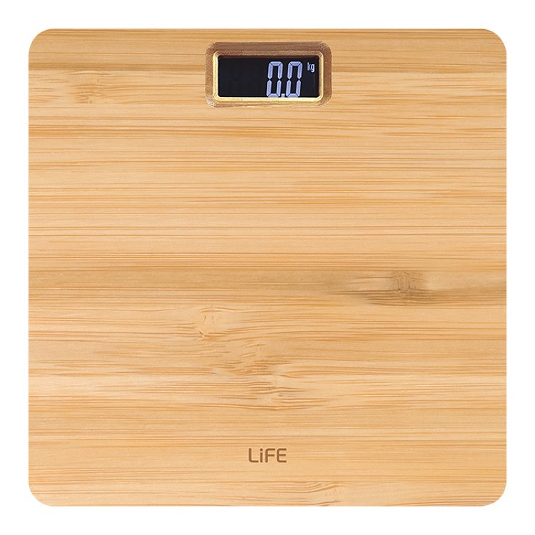 Ζυγαριά Μπάνιου Life Nature Bamboo 280X280X30mm 221-0218