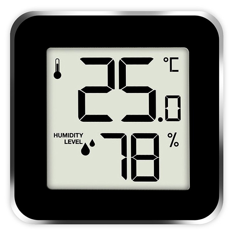 Life Alu Mini 221-0228 Ψηφιακό Θερμόμετρο Υγρόμετρο Ροζ Χρυσό