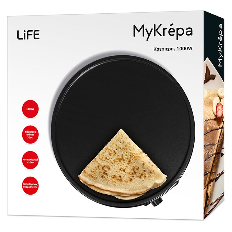 LIFE MyKrepa Κρεπιέρα 1000W 221-0233