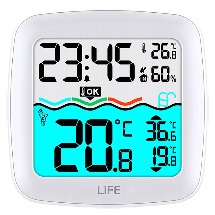 Life Lagoon Pool 221-0295 Ψηφιακό Θερμόμετρο Πισίνας
