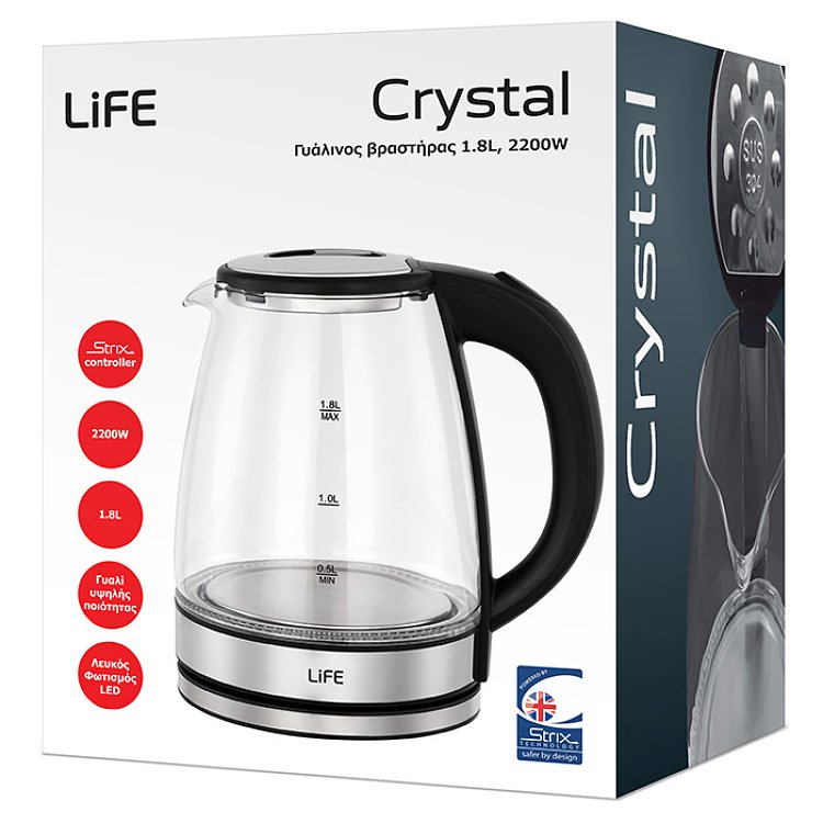 LIFE Crystal Βραστήρας LED Light 1.8L 221-0323