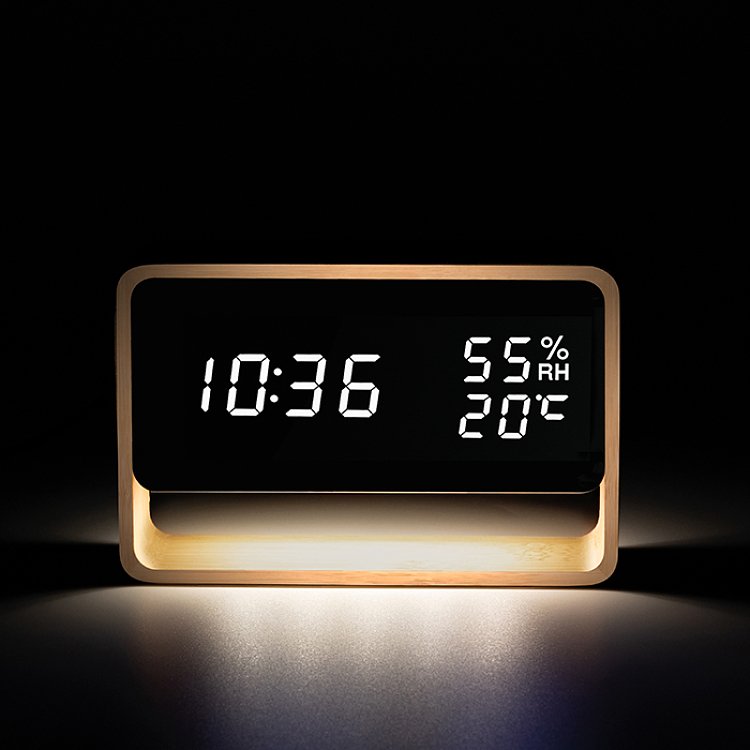 Life Fos Bamboo 221-0359 Ψηφιακό Θερμόμετρο Υγρόμετρο Μπαμπού