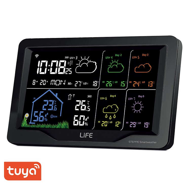 Life Steppe Smartweather TUYA 221-0362 Μετεωρολογικός Σταθμός Wi-Fi