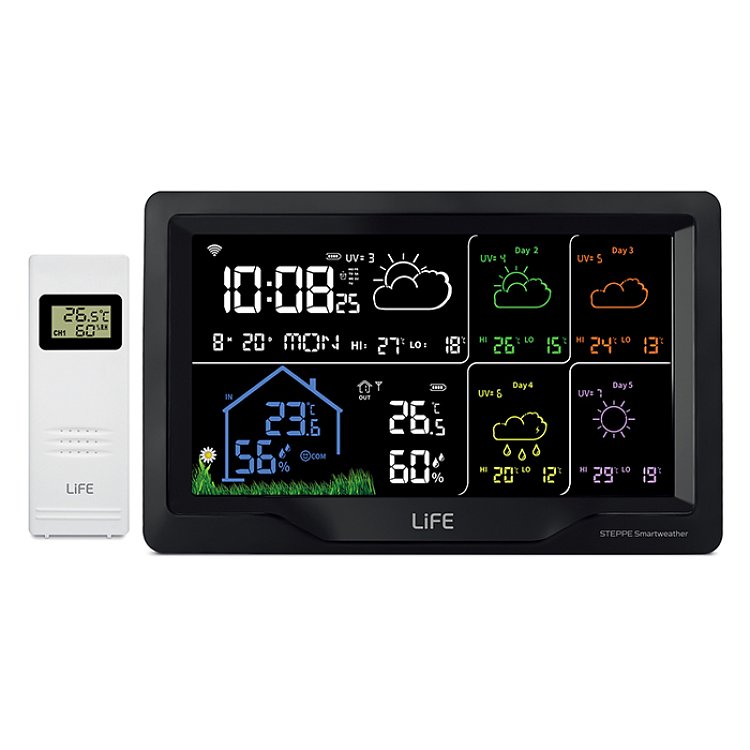Life Steppe Smartweather TUYA 221-0362 Μετεωρολογικός Σταθμός Wi-Fi