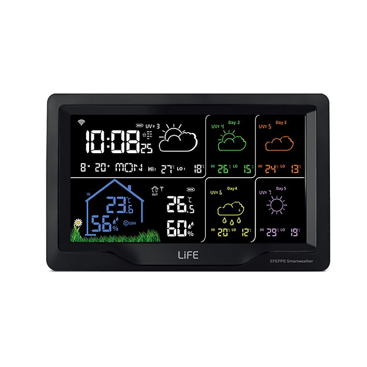 Life Steppe Smartweather TUYA 221-0362 Μετεωρολογικός Σταθμός Wi-Fi