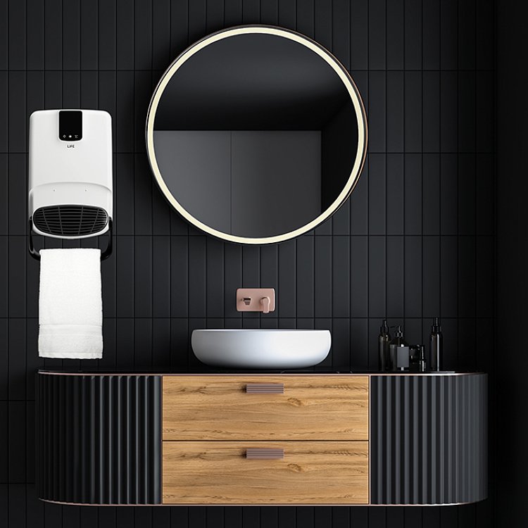 Life Bagno 221-0368 Αερόθερμο Μπάνιου Τοίχου IP23 2000W