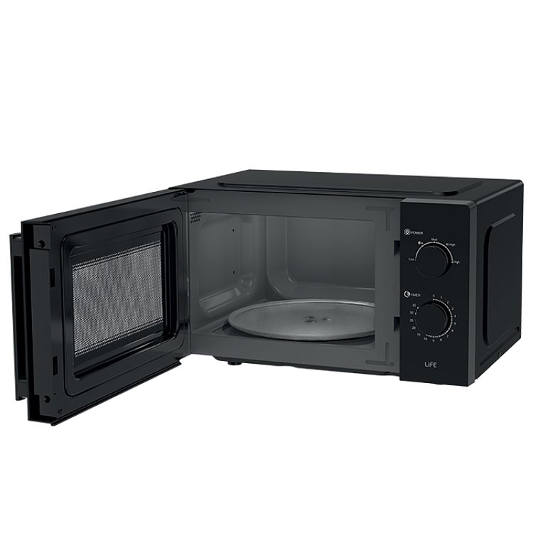 LIFE μWave 20 Φούρνος Μικροκυμάτων Μαύρο 20L 700W 221-0389