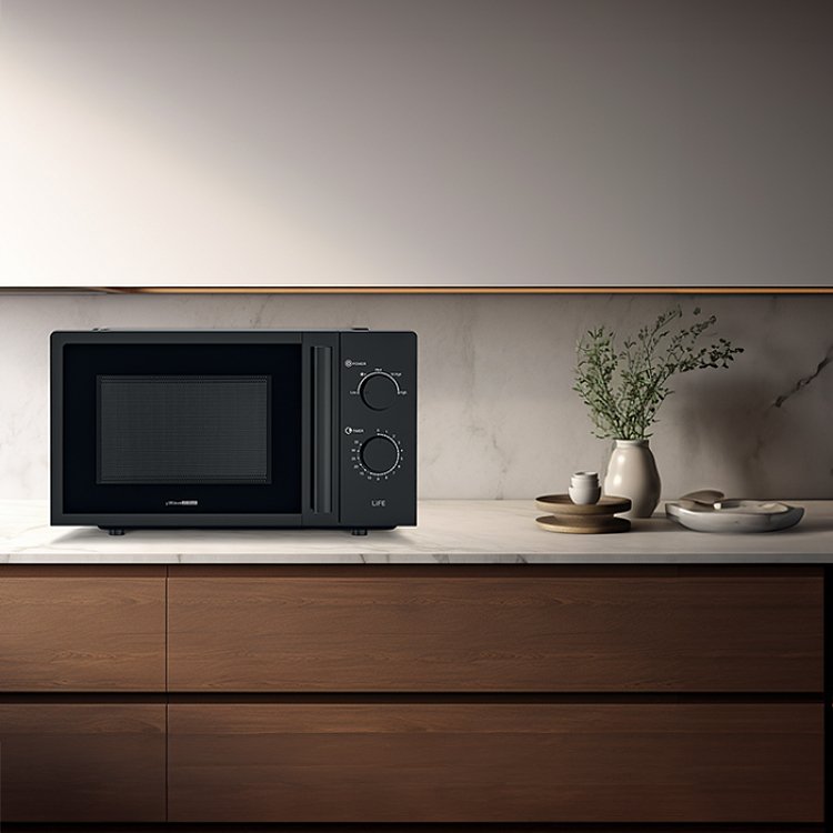 LIFE μWave 20 Φούρνος Μικροκυμάτων Μαύρο 20L 700W 221-0389