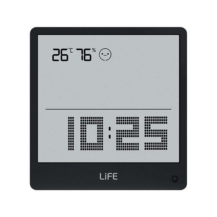 Life Simple Black 221-0396 Ψηφιακό Θερμόμετρο Υγρόμετρο Μαύρο
