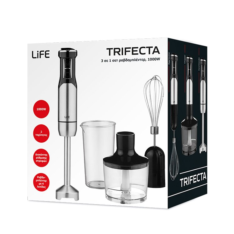 LIFE Trifecta Σετ Ραβδομπλέντερ 3 σε 1 1000W