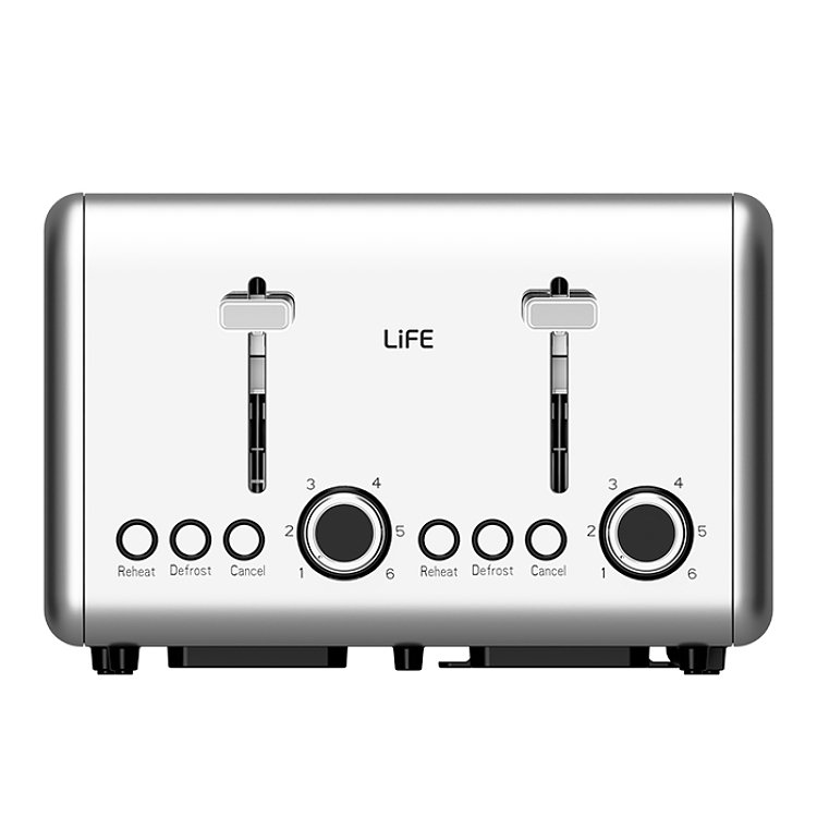 LIFE BREKKY Αυτόματη Φρυγανιέρα 4 Θέσεων 1500W 221-0423