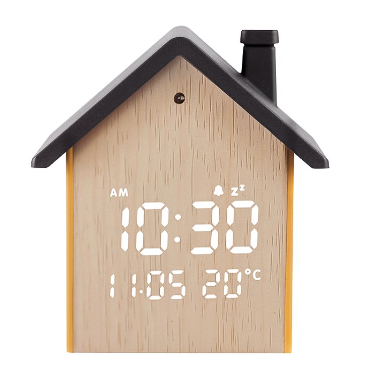 Ψηφιακό Ρολόι Ξυπνητήρι LED Life Tiny House Black 221-0453